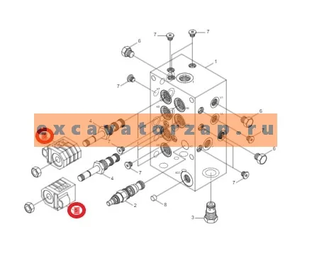 Катушка XKBL-00028 клапана (соленоида) экскаватора погрузчика HYUNDAI H940S, экскаваторов Hyundai R27, R35Z, R55, R60, R80