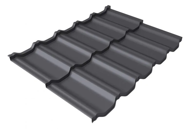 Профиль волновой  "Квинта Уно" ("Kvinta Uno") 0,5 PE RAL 7004 сигнальный серый
