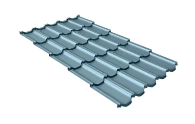 Профиль волновой  "Квинта плюс3D" ("Kvinta plus 3D") 0,45 Drap TX RAL 5024 пастельно-синий