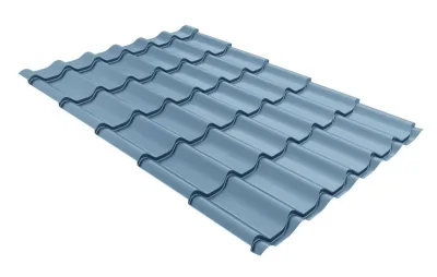 Профиль волновой "Классик" ("Classic")  0,45 Drap TX RAL 5024 пастельно-синий
