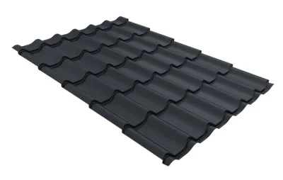 Профиль волновой "Классик" ("Classic") 0,45 Drap TX RAL 7024 мокрый асфальт