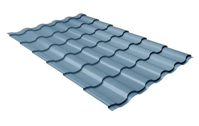 Профиль волновой "Кредо" ("Kredo") 0,45 Drap TX RAL 5024 пастельно-синий