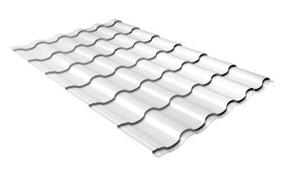 Профиль волновой "Кредо" ("Kredo") 0,45 Drap TX RAL 9003 сигнальный белый