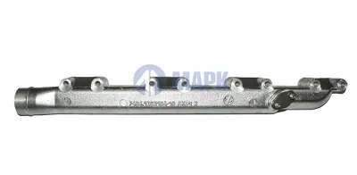Труба водяная а/м КАМАЗ 7406-1303104-10 правая голая в сборе с заглушкой Евро 3