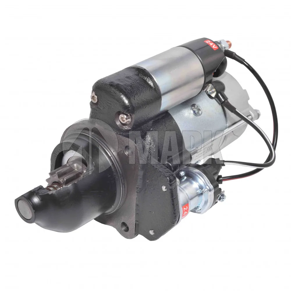 Стартер а/м КамАЗ-4308, ПАЗ, ЛИАЗ, НЕФАЗ c дв.Cummins ISBe-185 (24V 4kW z10) (аналог 4992135) МАРК