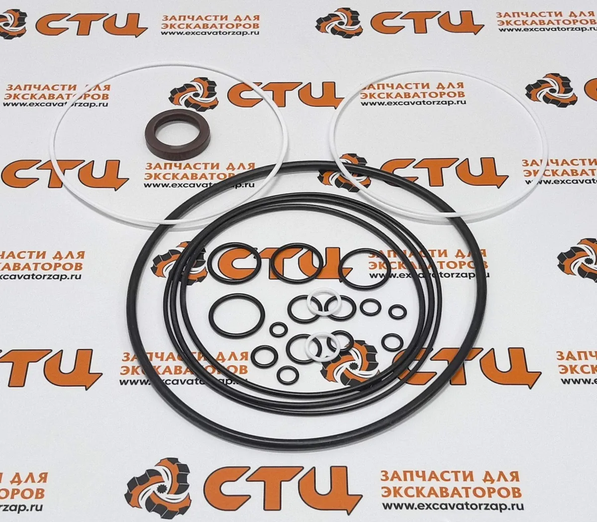 Набор уплотнений (ремкомплект) XKAY-02491, XKAY-00413 гидромотора хода экскаватора HYUNDAI R55, R60
