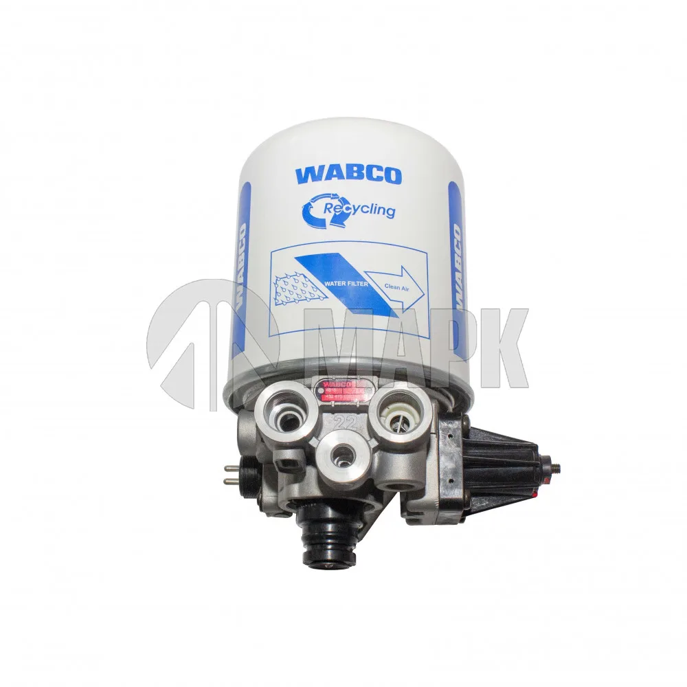 Осушитель воздуха а/м КАМАЗ, МАЗ, ПАЗ (АВРОРА), ЛИАЗ (24В, 3 выхода) WABCO