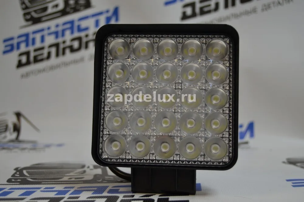 Фара светодиодная 25 диодов, 75W, квадратная,направленный свет, 12,24В, AE75S-25LED-42HC (09.2228)