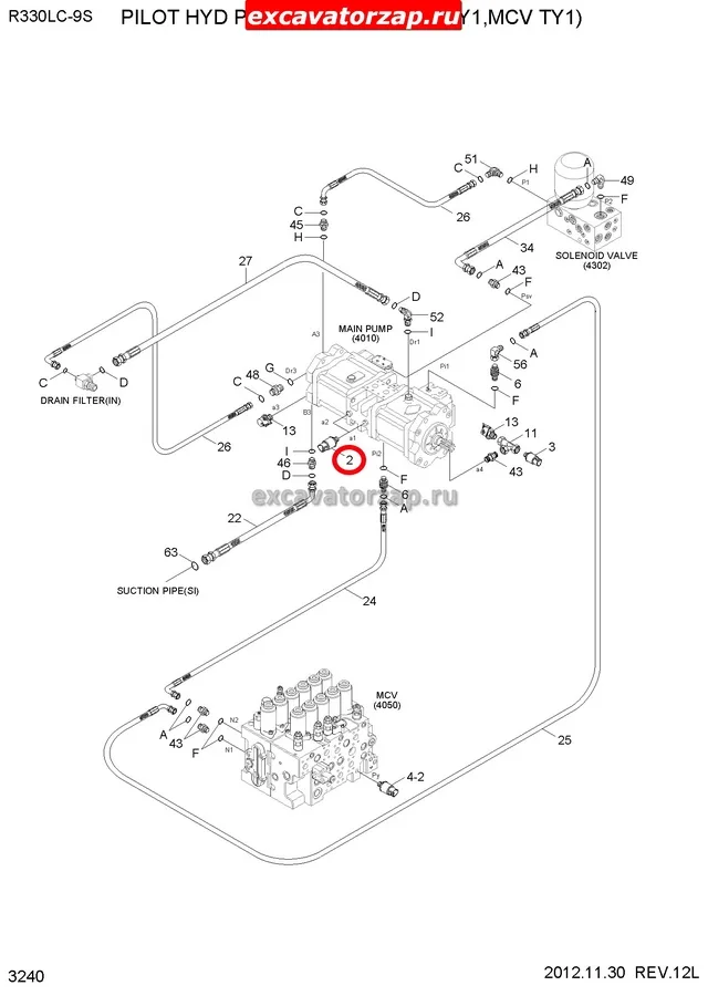 Датчик 31Q4-40800 высокого давления  0....500bar экскаватора HYUNDAI R330LC9S, R330LC9SH, R360LC9, R380LC9SH, R390LC9, R430LC9SH, R450LC7, R480C9MH, R480LC9, R480LC9A, R480LC9S, R500LC7, R520LC9, R520LC9A, R520LC9S