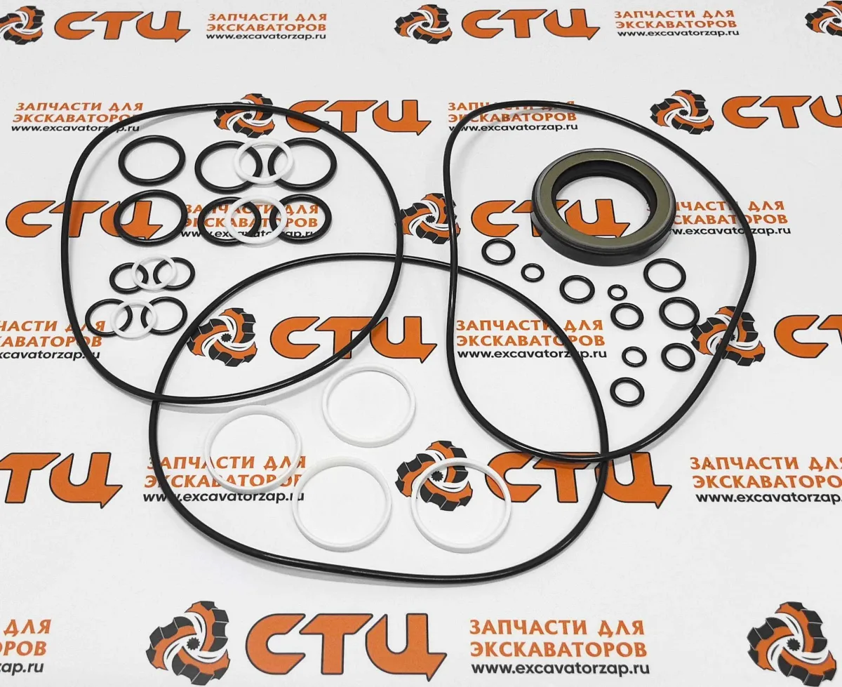 Набор уплотнений (ремкомплект) XKAY-01517 гидромотора поворота экскаватора HYUNDAI R210LC9, R210LC9BC, R210LC9BH, R210NLC9, R210W-9, R210W9A, R210W9AMH, R210W9MH, R210W9S, R220LC9A, R220NLC9A, R235LCR9, R235LCR9A, R480C9MH, R480LC9, R480LC9A, R480LC9S, R5