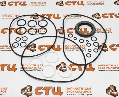 Набор уплотнений (ремкомплект) XKAY-01517 гидромотора поворота экскаватора HYUNDAI R210LC9, R210LC9BC, R210LC9BH, R210NLC9, R210W-9, R210W9A, R210W9AMH, R210W9MH, R210W9S, R220LC9A, R220NLC9A, R235LCR9, R235LCR9A, R480C9MH, R480LC9, R480LC9A, R480LC9S, R5