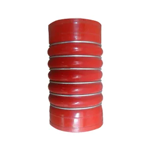 Патрубок интеркуллера A0020945582 (красный) (D=115mm/L=210mm/6кол.) а/м КАМАЗ 5490/ MB Axor (SAMPA)