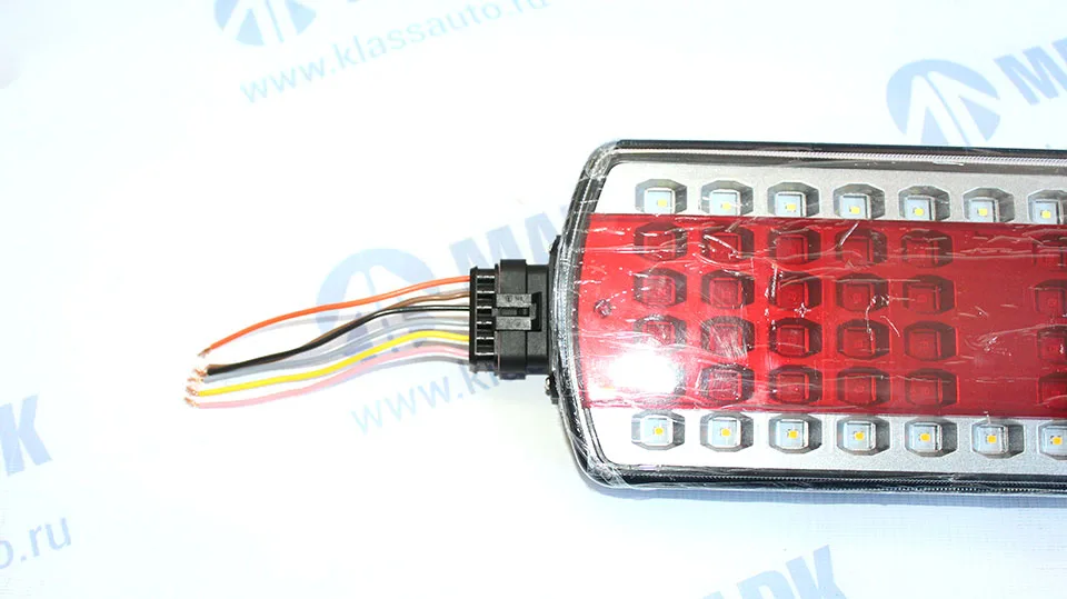 Разъем заднего фонаря а/м КАМАЗ 5490 (СуперМаз) плоский, 6 конт.) (ан.AMP 282090-1)