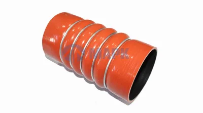 Патрубок интеркуллера A0020946382 (красный) (D=100mm/L=205mm/ 5колец) а/м КАМАЗ 5490/Axor (SEM)