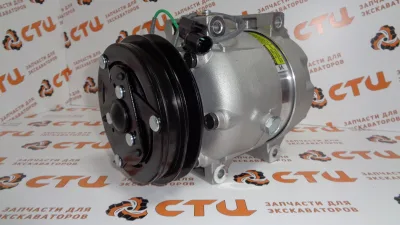 Компрессор кондиционера 11Q6-90040 (АНАЛОГ) экскаватора Hyundai 9-й серии