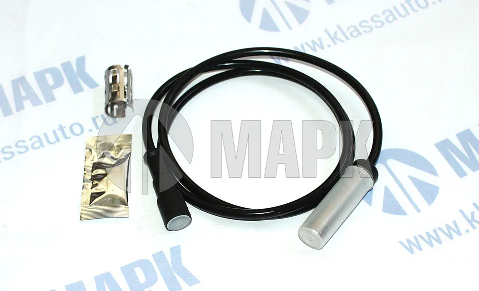 Датчик ABS прямой L=1000мм (датчик+втулка+смазка) BPW/MB (TrailerParts)