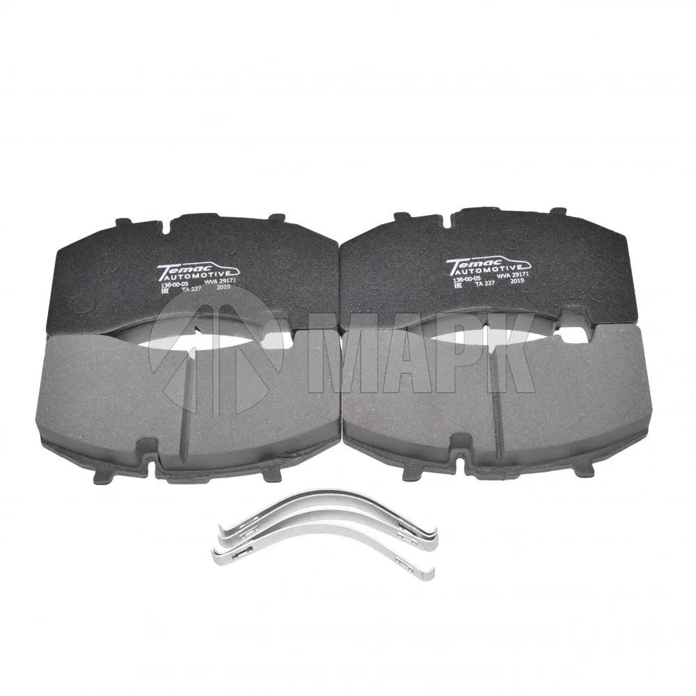 Колодки дисковые 29171/29158 с установочным комплектом (210.8x108x30) KNORR SB4309T/SK7 (Temac)
