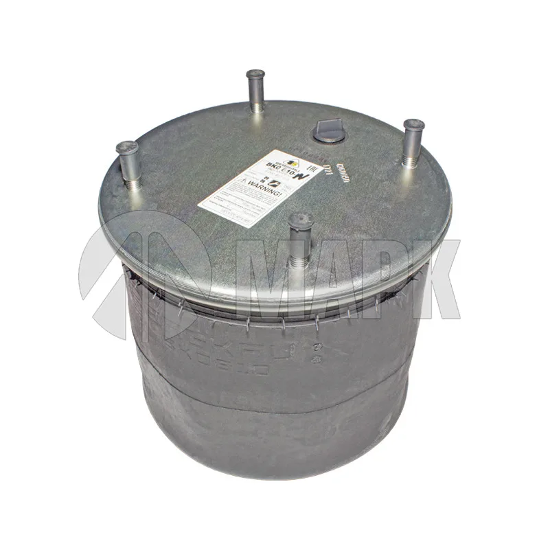 Пневморессора 810MB без стакана (2 шп. M12 смещ.25 1отв.-шт.M22) (BERGKAU)