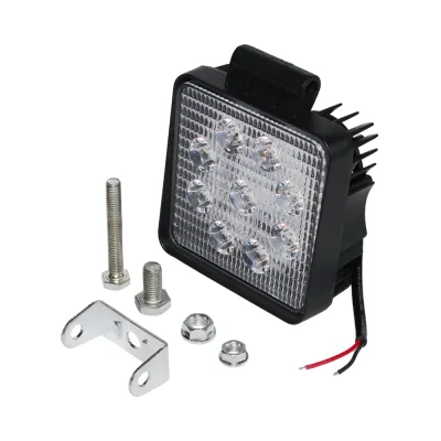 Фара противотуманная OFF-Road (Квадратная, 9 диодов, направленный свет) 12/24V 27W (105х50х125)