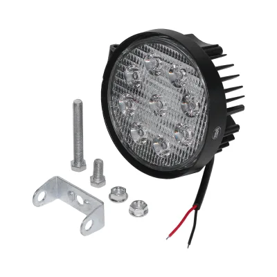 Фара противотуманная OFF-Road (Круглая,9 диодов, рассеиваемый свет) 12/24V 27W (115х55х130)