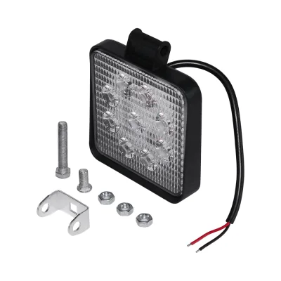 Фара противотуманная OFF-Road SLIM (Квадратная, 9 диодов, направленный свет) 12/24V 27W (105х28х125)