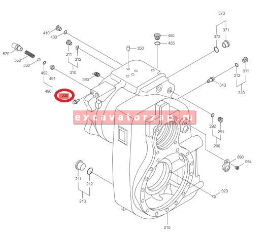 Сапун ZGAQ-00956 КПП экскаватора Hyundai R140W, R170W, R180W, R200W, R210W