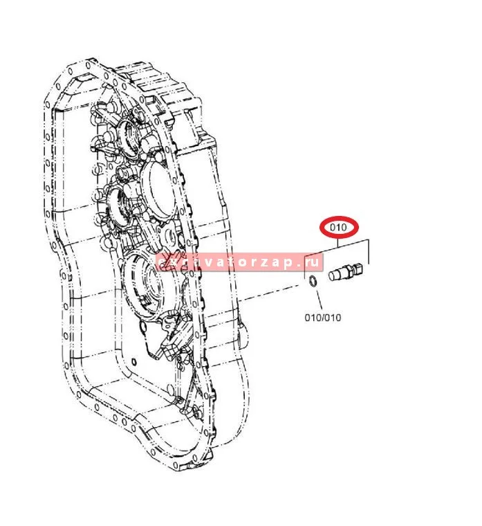 Датчик скорости 0501.209.719, 0501209719, 0501-209-719 КПП экскаватора Hyundai