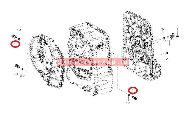 Датчик скорости ZGAQ-03116 КПП вилочного погрузчика Hyundai