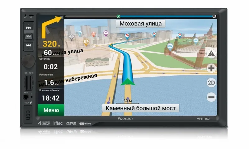 PROLOGY MPN-450 мультимедийный навигационный центр