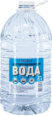 Вода дистиллированая 5л.