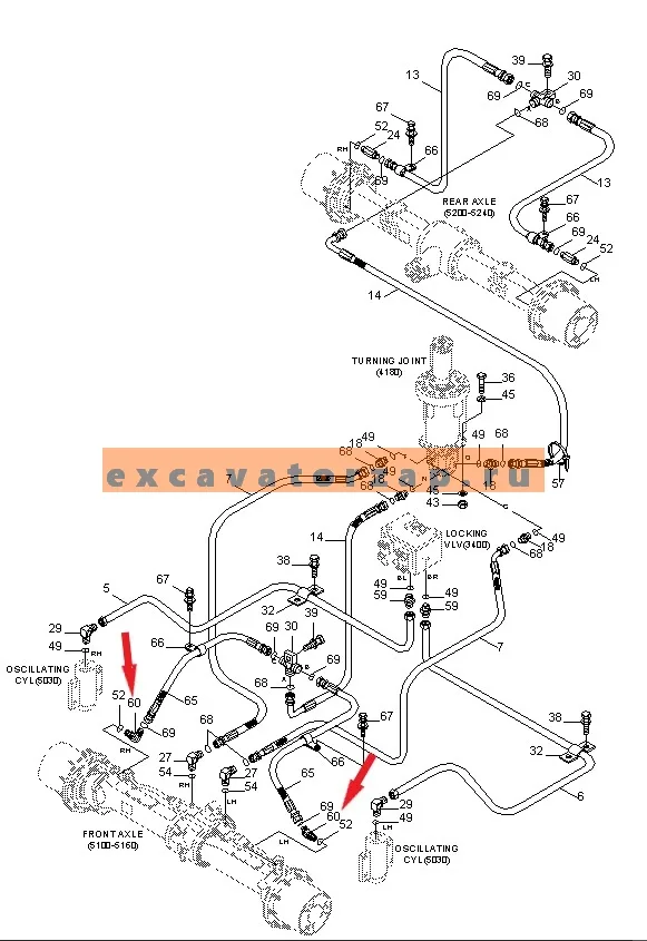 Штуцер X530-210001 HYUNDAI