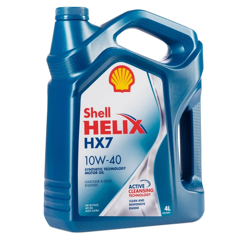 Масло SHELL HELIX HX7 10W-40 , API SN/CF 4л