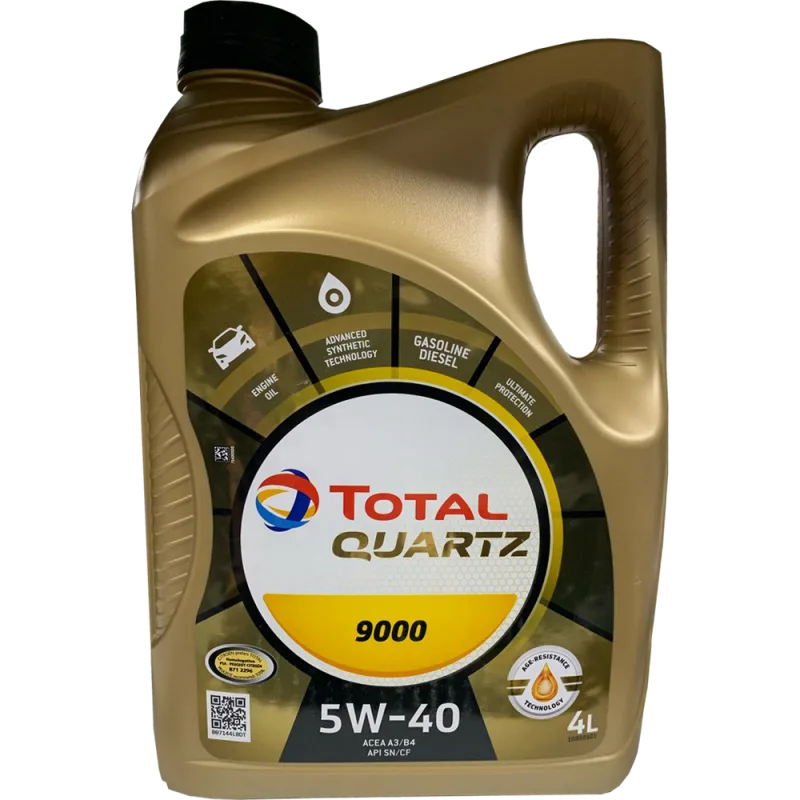 Масло TOTAL Quartz 9000 5W40 синт. A3/B4, SN/CF 4л
