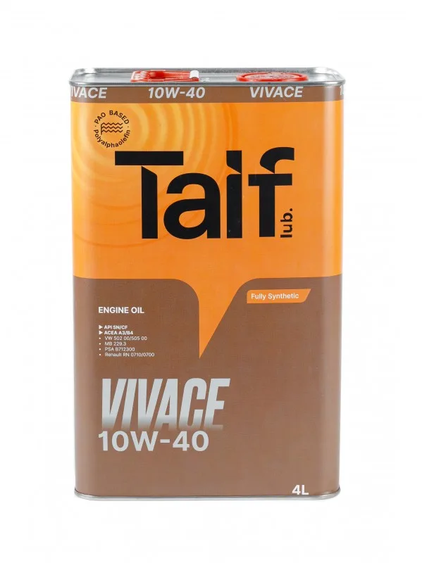 Масло TAIF VIVACE 10W40 4л