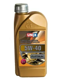 Масло моторное UNIX 5W40 SN/CF PLATINUM син 1л