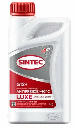 Антифриз SINTEC-40 G12+ LUX красный 1кг