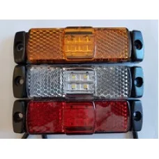 Фонарь маркерный красный с проводом 12-24 V