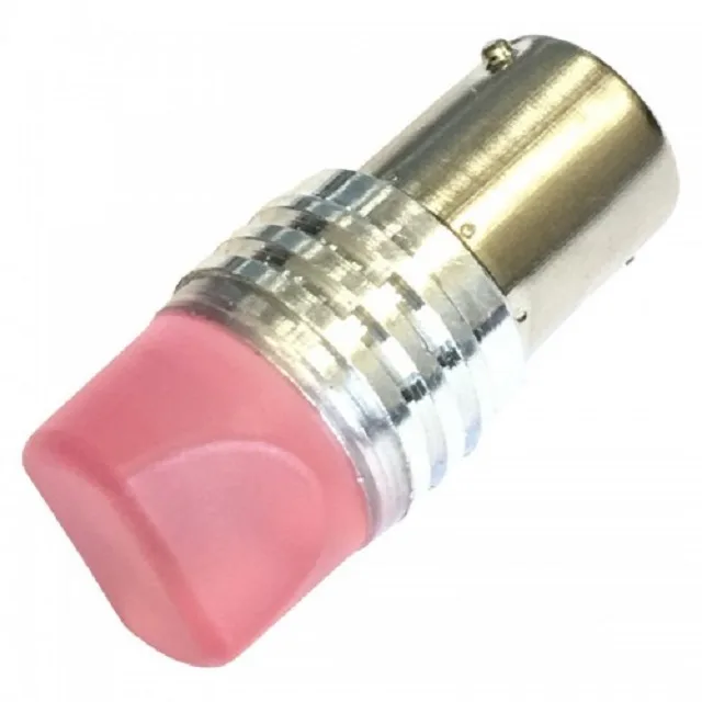 Светодиод 24V T25 3SMD Матовая Линза красная