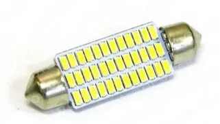 Светодиод 24V T11*41 S8.5 36SMD (3014) БЕЛ