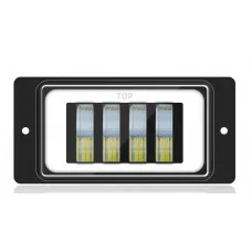 Галогенка 4 диода с ободком (к-т) 40W LED