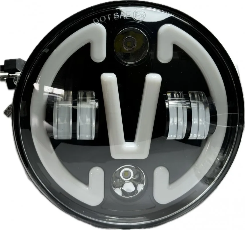 Фара диодная КАМАЗ Нива 12-24V LED (V) ближ+дальн+обод