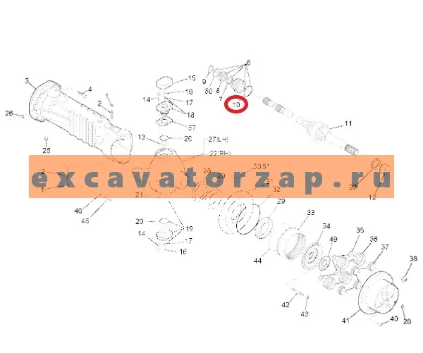 Кольцо круглого сечения O-RING ZTAM-00050