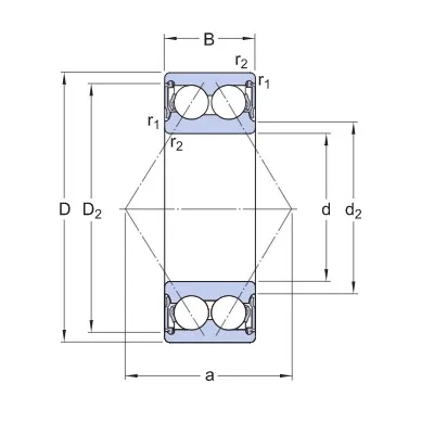 Подшипник 3305-2RS1-TN9/MT33 SKF