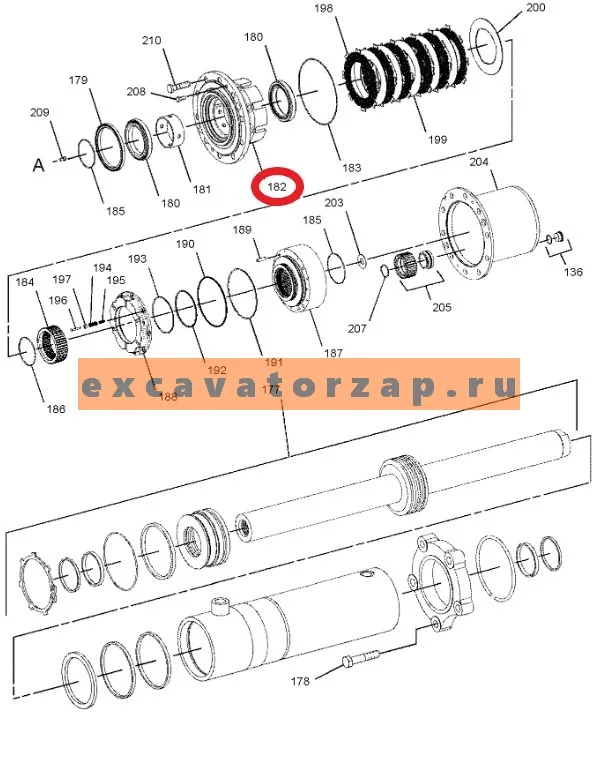 Ступица ZGAQ-02207 моста экскаватора Hyundai