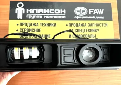 Фара противотуманная (ПТФ) FAW J6 правая LED ЧЕРНАЯ