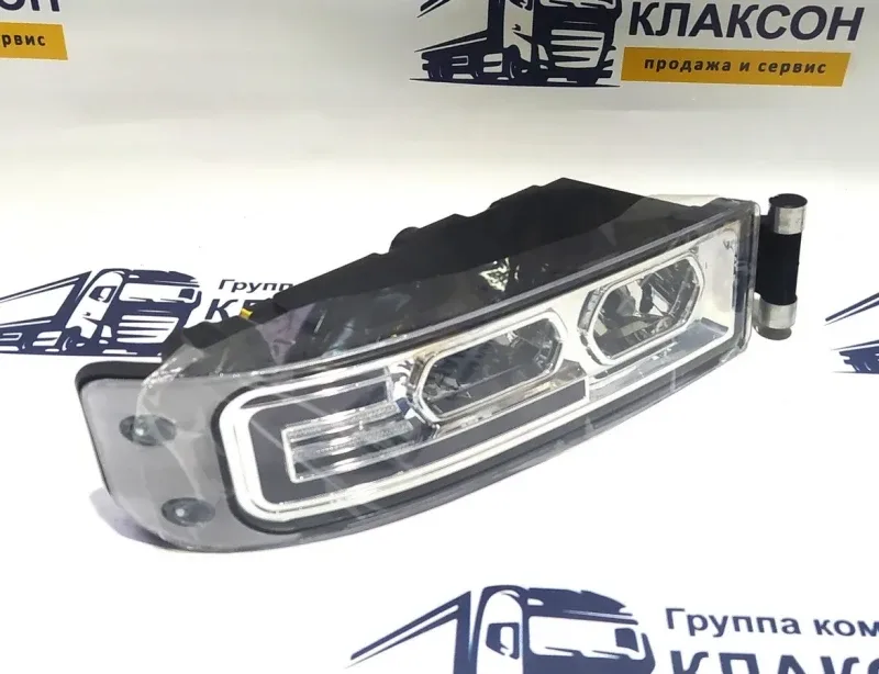 Фара противотуманная (ПТФ) HOWO T5G с поворотником правая LED