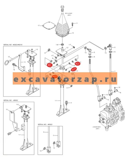 Втулка S731-010007 (крестовины рычага ) экскаватора погрузчика HYUNDAI H940S