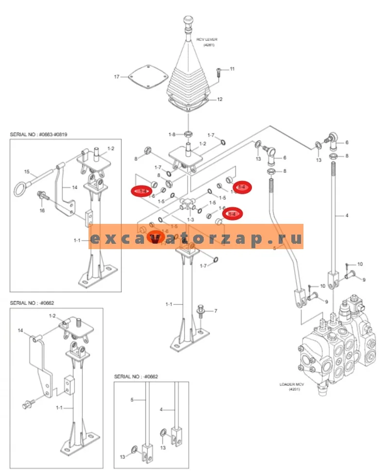 Проставка 31U2-10231 (крестовины рычага) экскаватора погрузчика HYUNDAI H940S