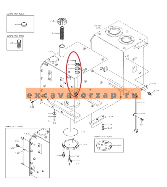 Указатель уровня топлива 21Q4-10700 (КИТАЙ) экскаватора HYUNDAI
