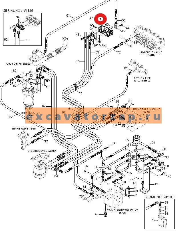 Ремкомплект XKAG-01062 HYUNDAI (гидронасоса трансмиссии 31Q5-30020) экскаватора HYUNDAI HW140, R140W7, R140W7A, R140W9, R140W9A, R140W9S, R160W9A, R170W7, R170W7A, R170W9, R170W9S, R180W9A, R180W9S